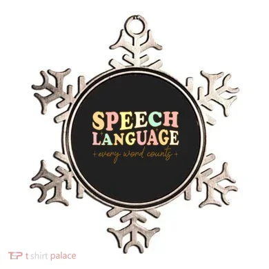 Speech Therapy Speech Language Therapy Pathologist Retro SLP Ornament