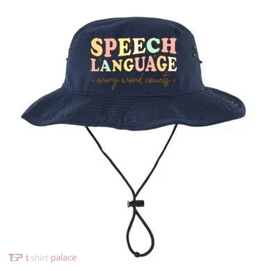 Speech Therapy Speech Language Therapy Pathologist Retro SLP Bucket Hat