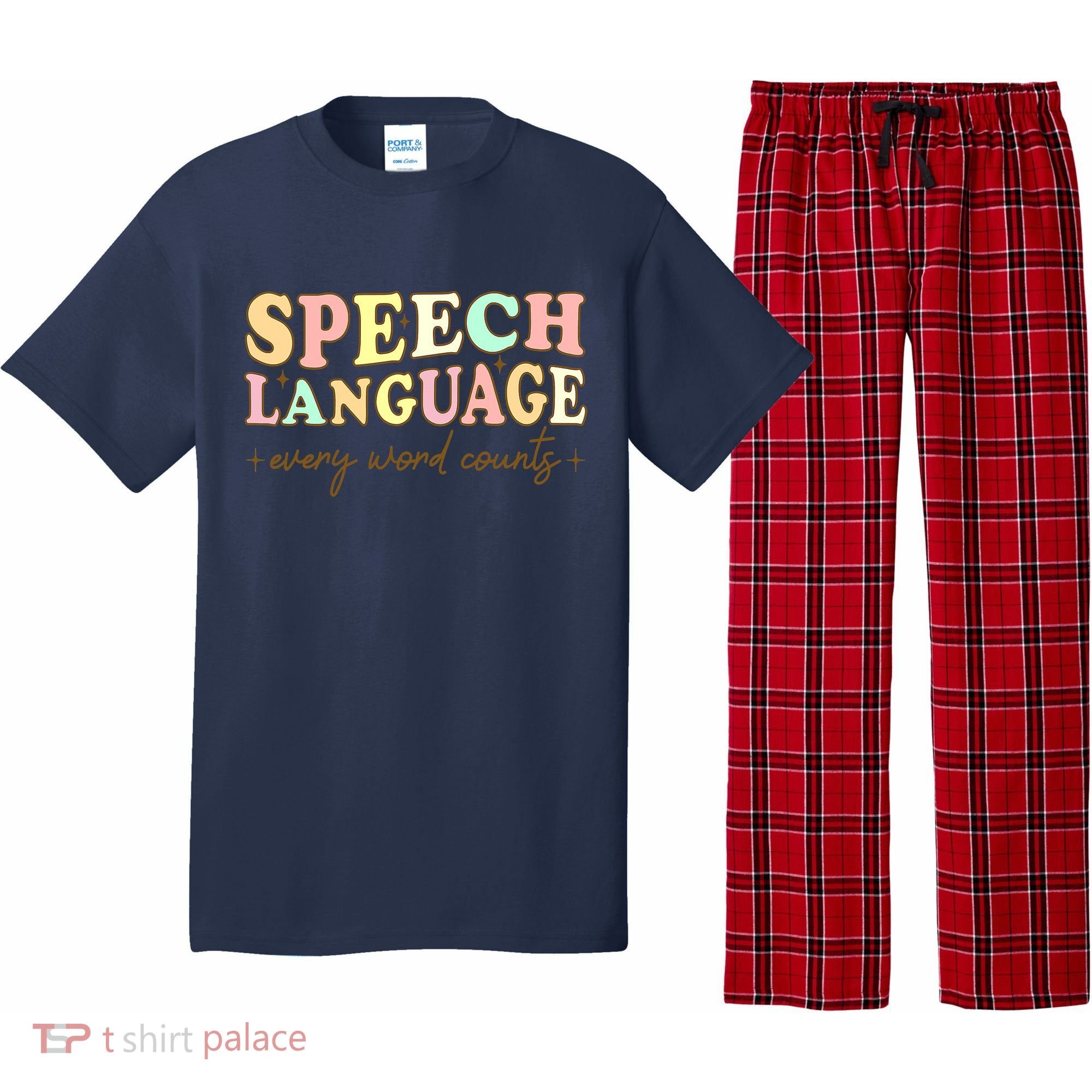 Speech Therapy Speech Language Therapy Pathologist Retro SLP Pajama Set