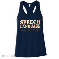 Speech Therapy Speech Language Therapy Pathologist Retro SLP Women's Tank Top thumb 0