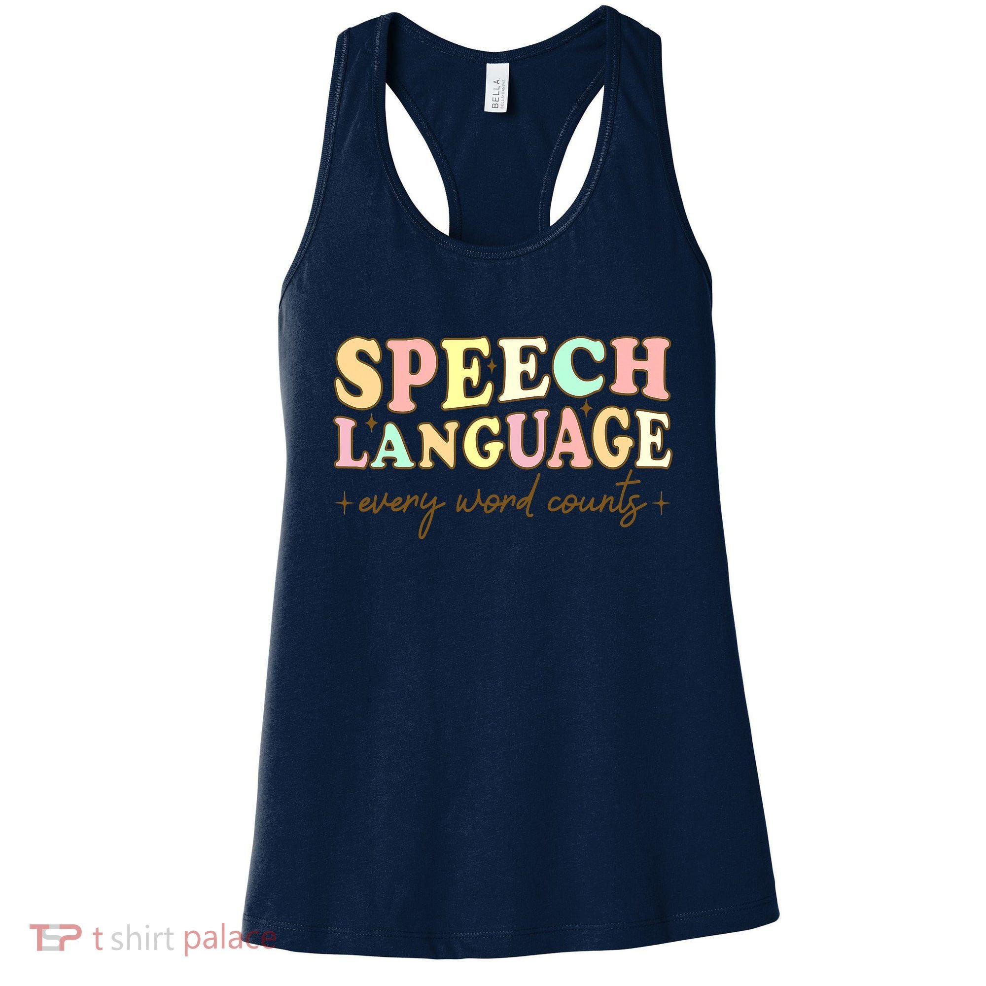Speech Therapy Speech Language Therapy Pathologist Retro SLP Women's Tank Top