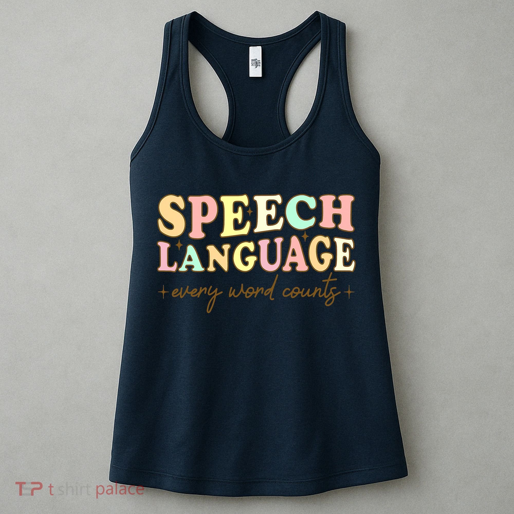 Speech Therapy Speech Language Therapy Pathologist Retro SLP Women's Tank Top