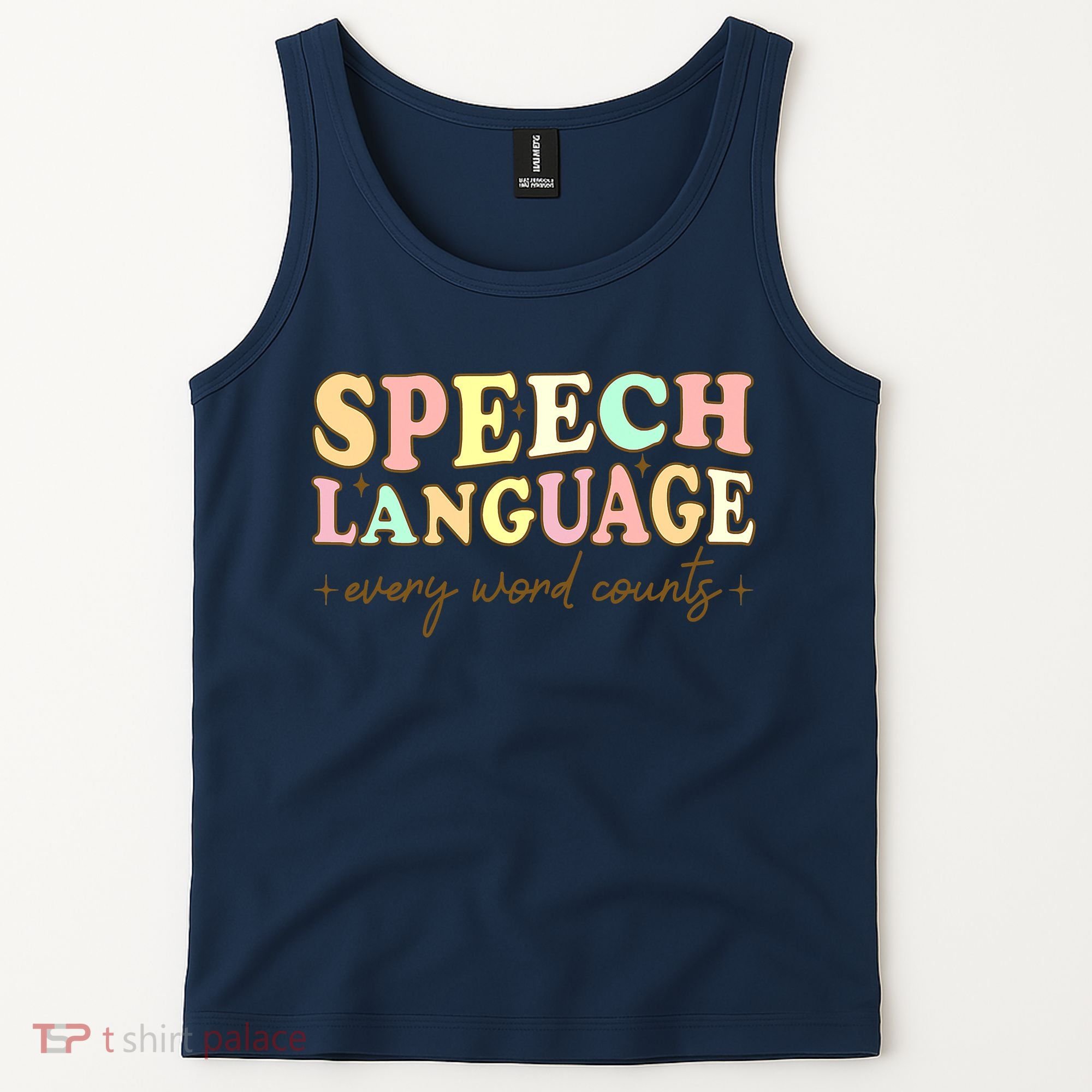 Speech Therapy Speech Language Therapy Pathologist Retro SLP Tank Top