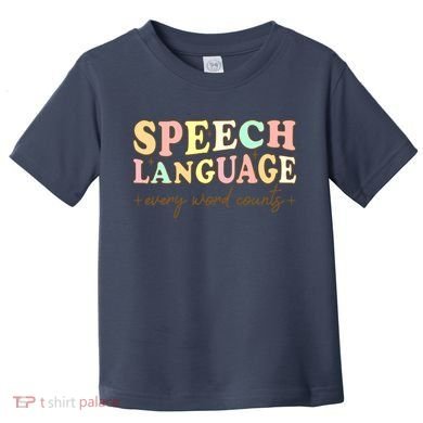 Speech Therapy Speech Language Therapy Pathologist Retro SLP Toddler T-Shirt