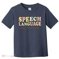 Speech Therapy Speech Language Therapy Pathologist Retro SLP Toddler T-Shirt thumb 0