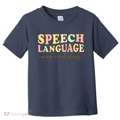 Speech Therapy Speech Language Therapy Pathologist Retro SLP Toddler T-Shirt