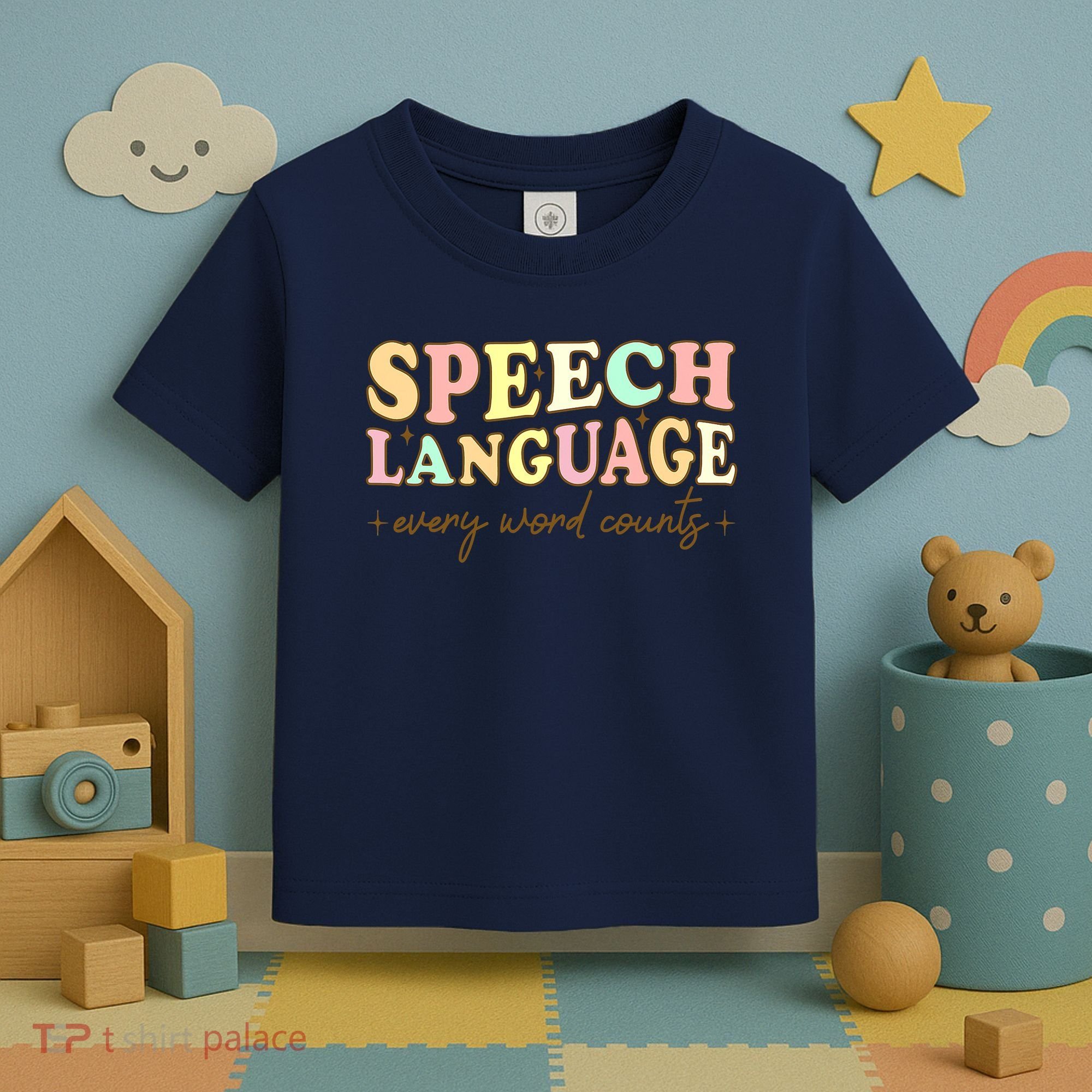 Speech Therapy Speech Language Therapy Pathologist Retro SLP Toddler T-Shirt