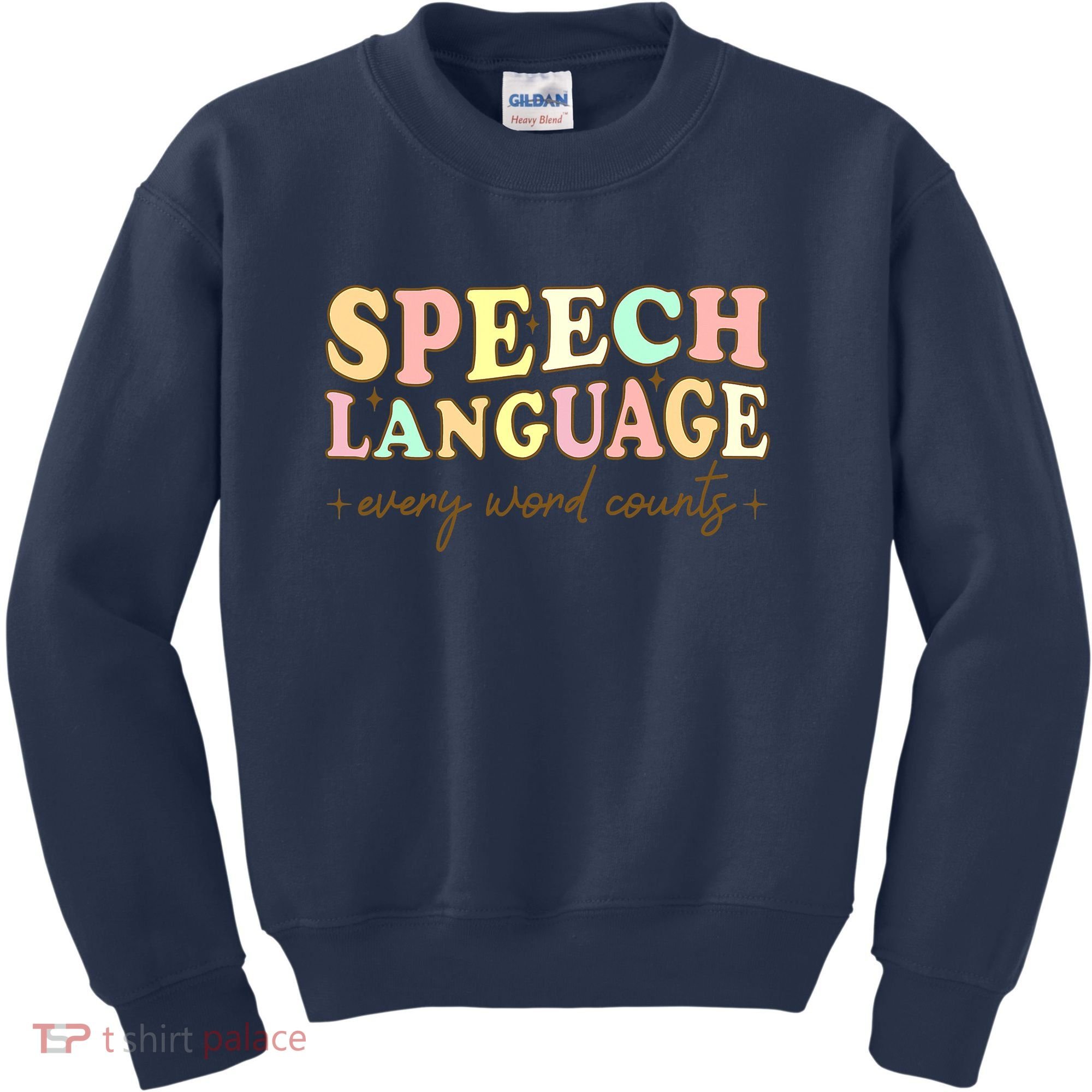 Speech Therapy Speech Language Therapy Pathologist Retro SLP Kids Sweatshirt