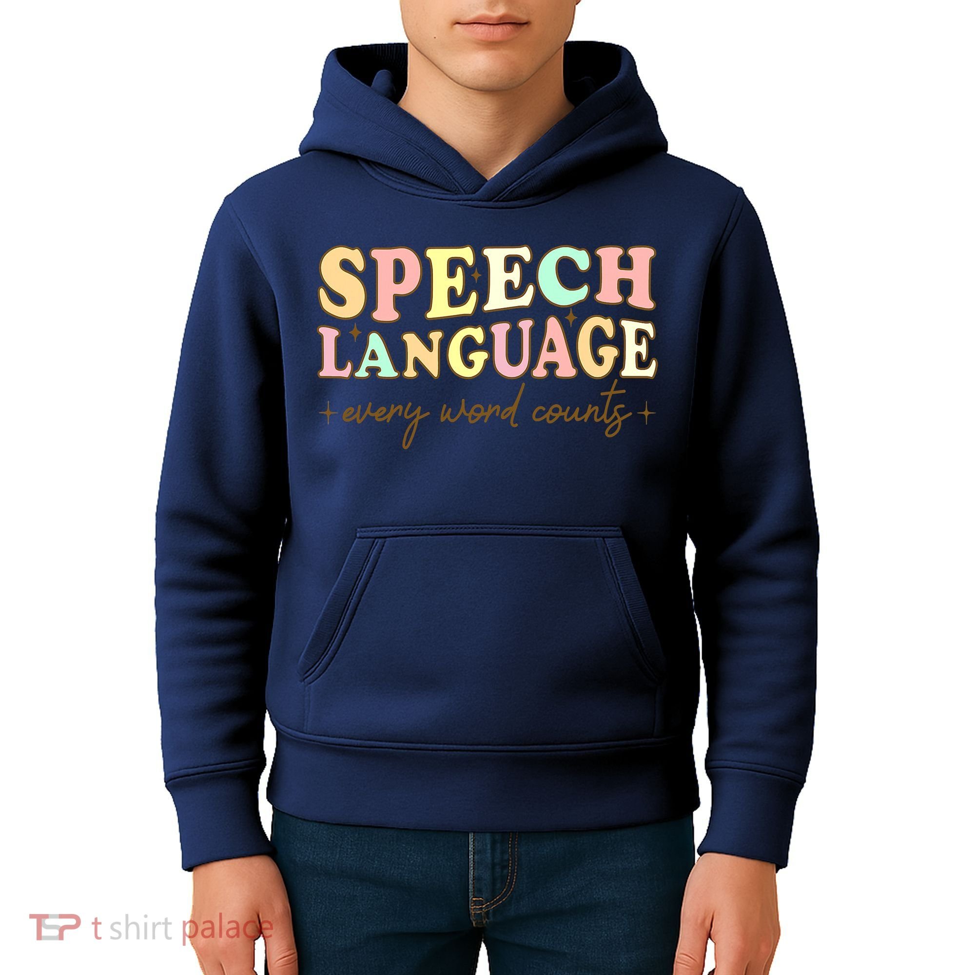 Speech Therapy Speech Language Therapy Pathologist Retro SLP Kids Hoodie