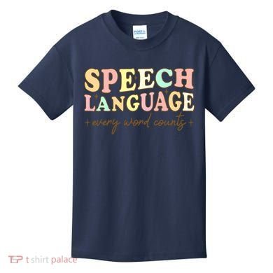 Speech Therapy Speech Language Therapy Pathologist Retro SLP Kids T-Shirt