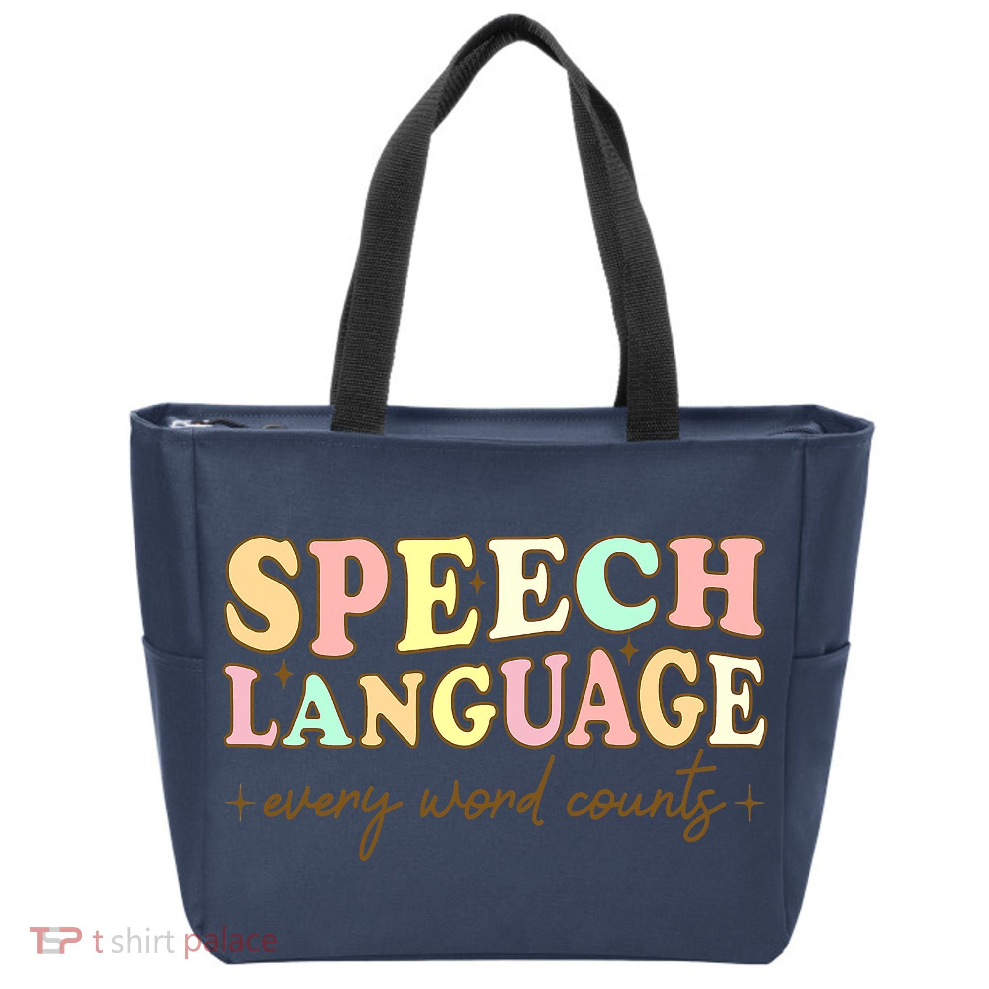 Speech Therapy Speech Language Therapy Pathologist Retro SLP Tote Bag