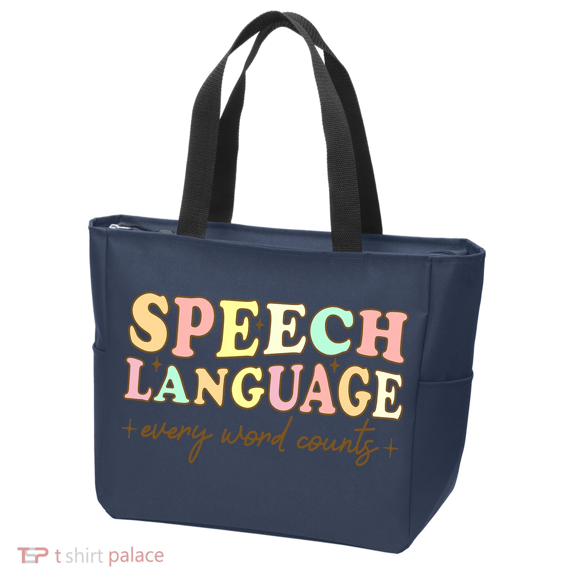 Speech Therapy Speech Language Therapy Pathologist Retro SLP Tote Bag