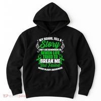 Scars Tell Story Traumatic Brain Injury Support TBI Survivor Hoodie thumb 0