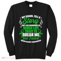 Scars Tell Story Traumatic Brain Injury Support TBI Survivor Sweatshirt thumb 0