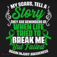 Scars Tell Story Traumatic Brain Injury Support TBI Survivor Women's Tank Top thumb 5