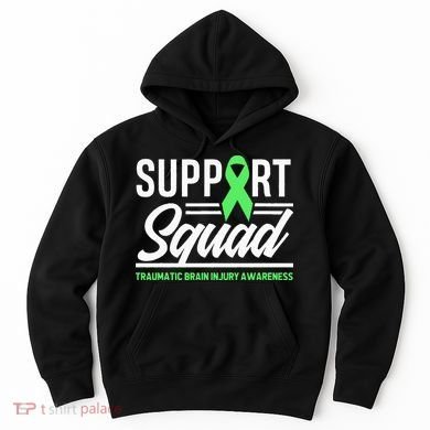 Support TBI Support Squad Traumatic Brain Injury Awareness Hoodie