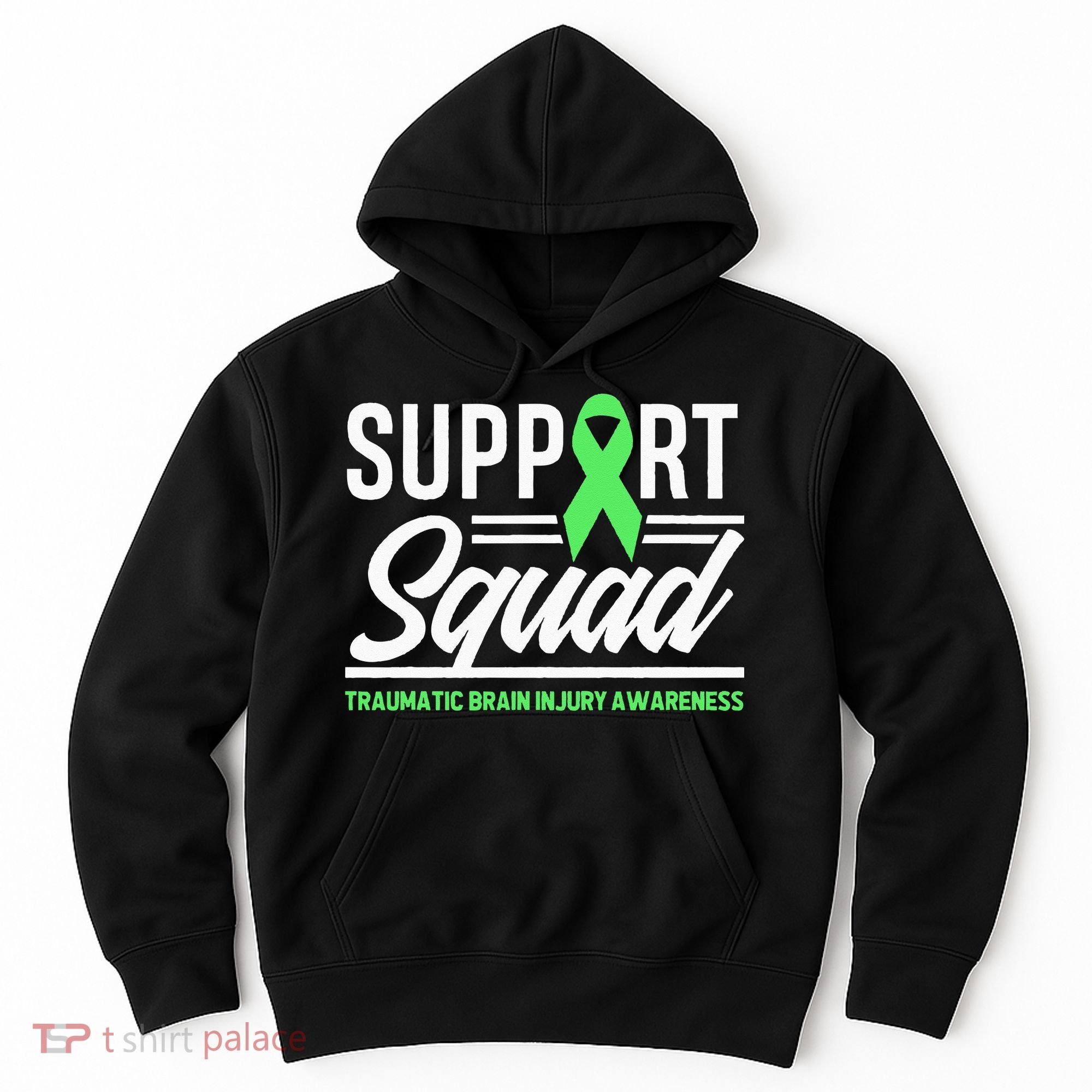 Support TBI Support Squad Traumatic Brain Injury Awareness Hoodie