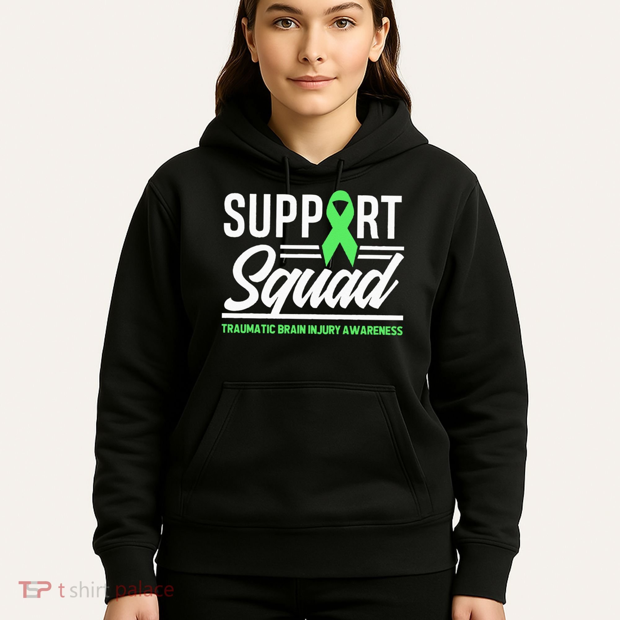 Support TBI Support Squad Traumatic Brain Injury Awareness Hoodie