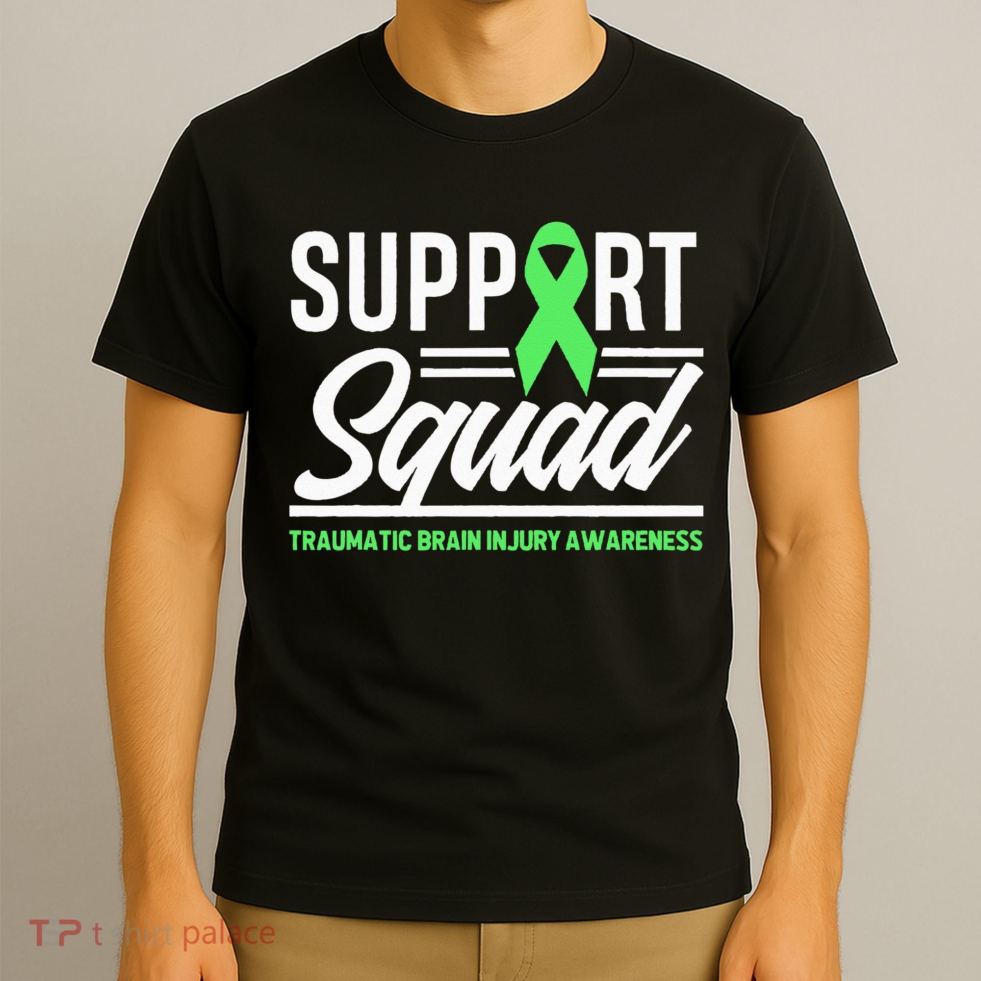 Support TBI Support Squad Traumatic Brain Injury Awareness T-Shirt