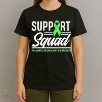 Support TBI Support Squad Traumatic Brain Injury Awareness T-Shirt thumb 4