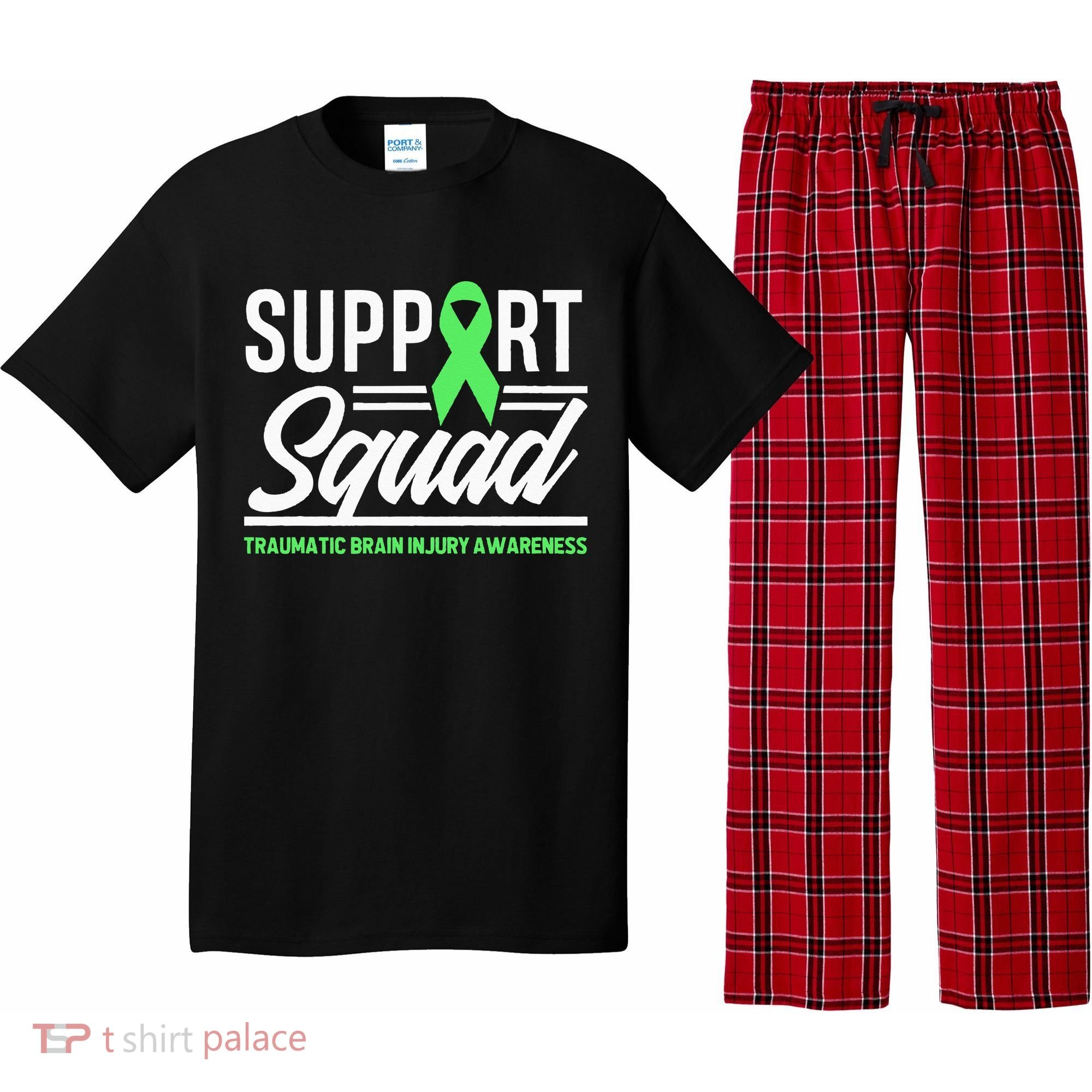 Support TBI Support Squad Traumatic Brain Injury Awareness Pajama Set