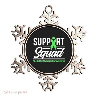 Support TBI Support Squad Traumatic Brain Injury Awareness Ornament