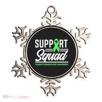 Support TBI Support Squad Traumatic Brain Injury Awareness Ornament thumb 0
