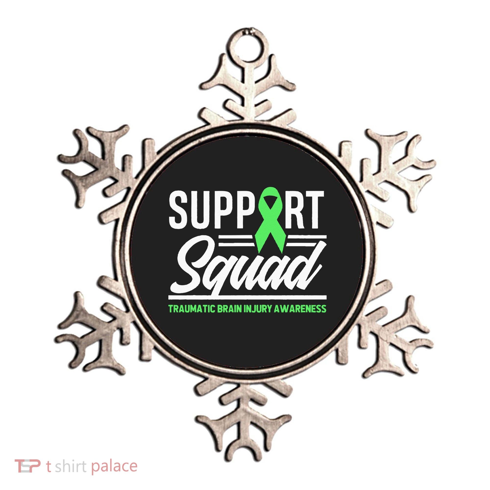 Support TBI Support Squad Traumatic Brain Injury Awareness Ornament