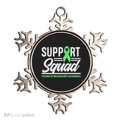 Support TBI Support Squad Traumatic Brain Injury Awareness Ornament