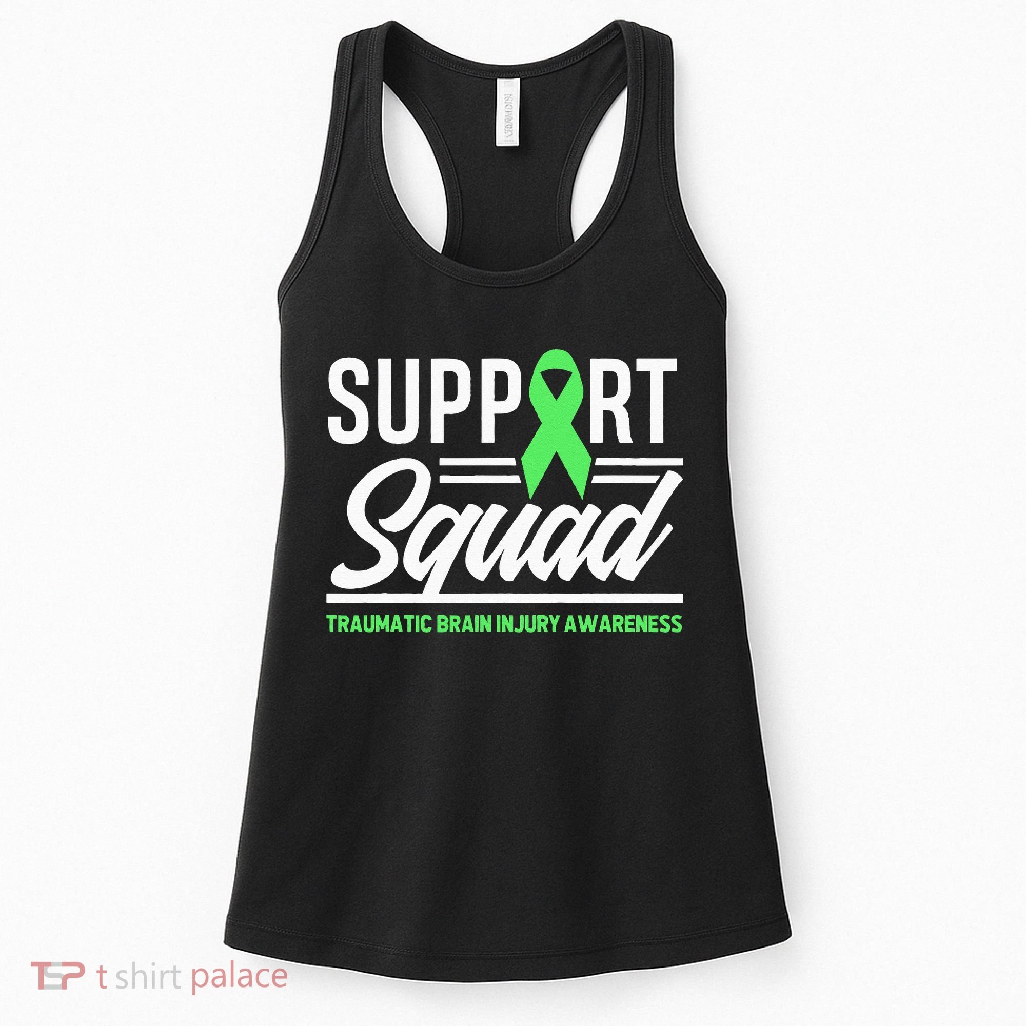 Support TBI Support Squad Traumatic Brain Injury Awareness Women's Tank Top