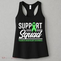 Support TBI Support Squad Traumatic Brain Injury Awareness Women's Tank Top thumb 3