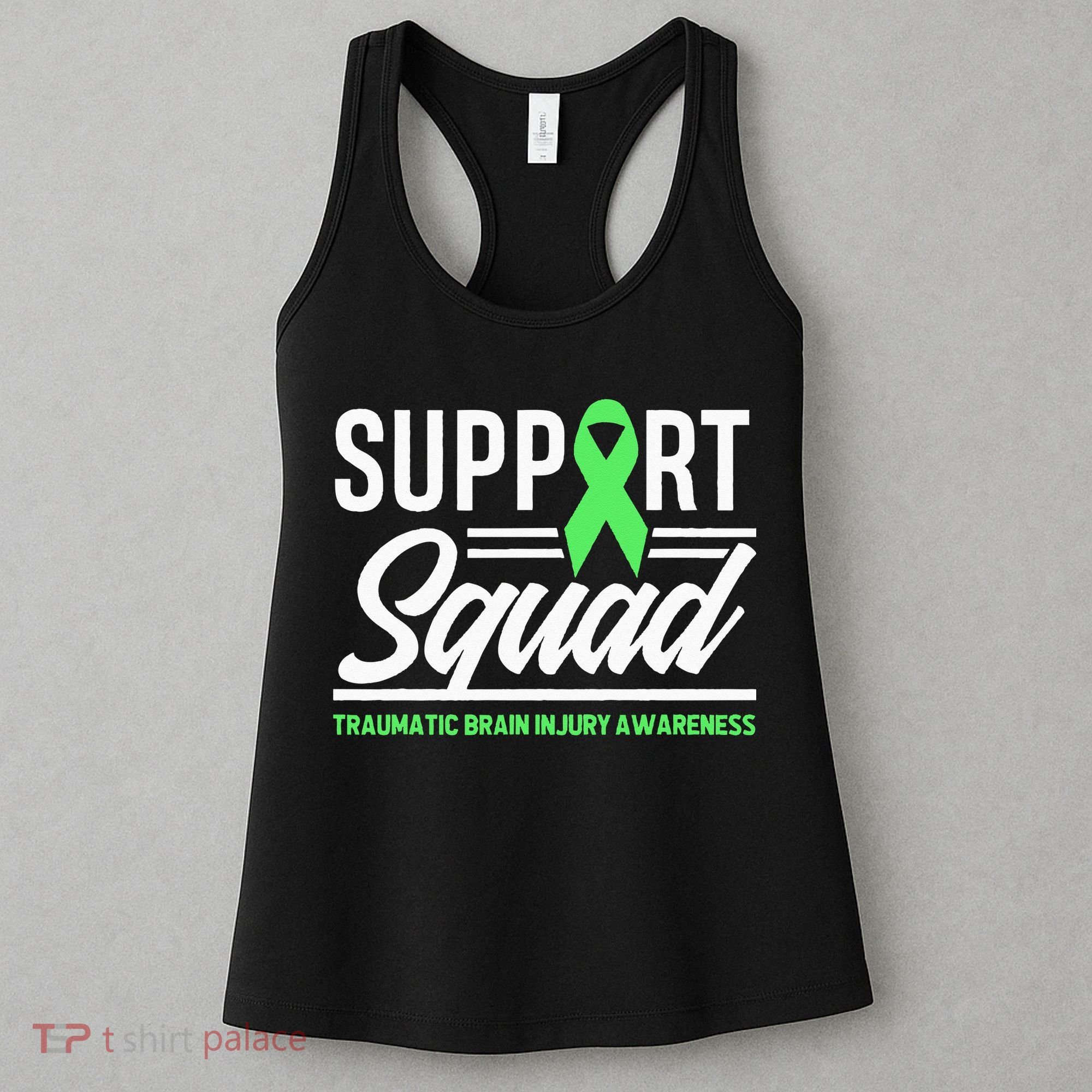 Support TBI Support Squad Traumatic Brain Injury Awareness Women's Tank Top