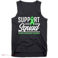 Support TBI Support Squad Traumatic Brain Injury Awareness Tank Top thumb 0