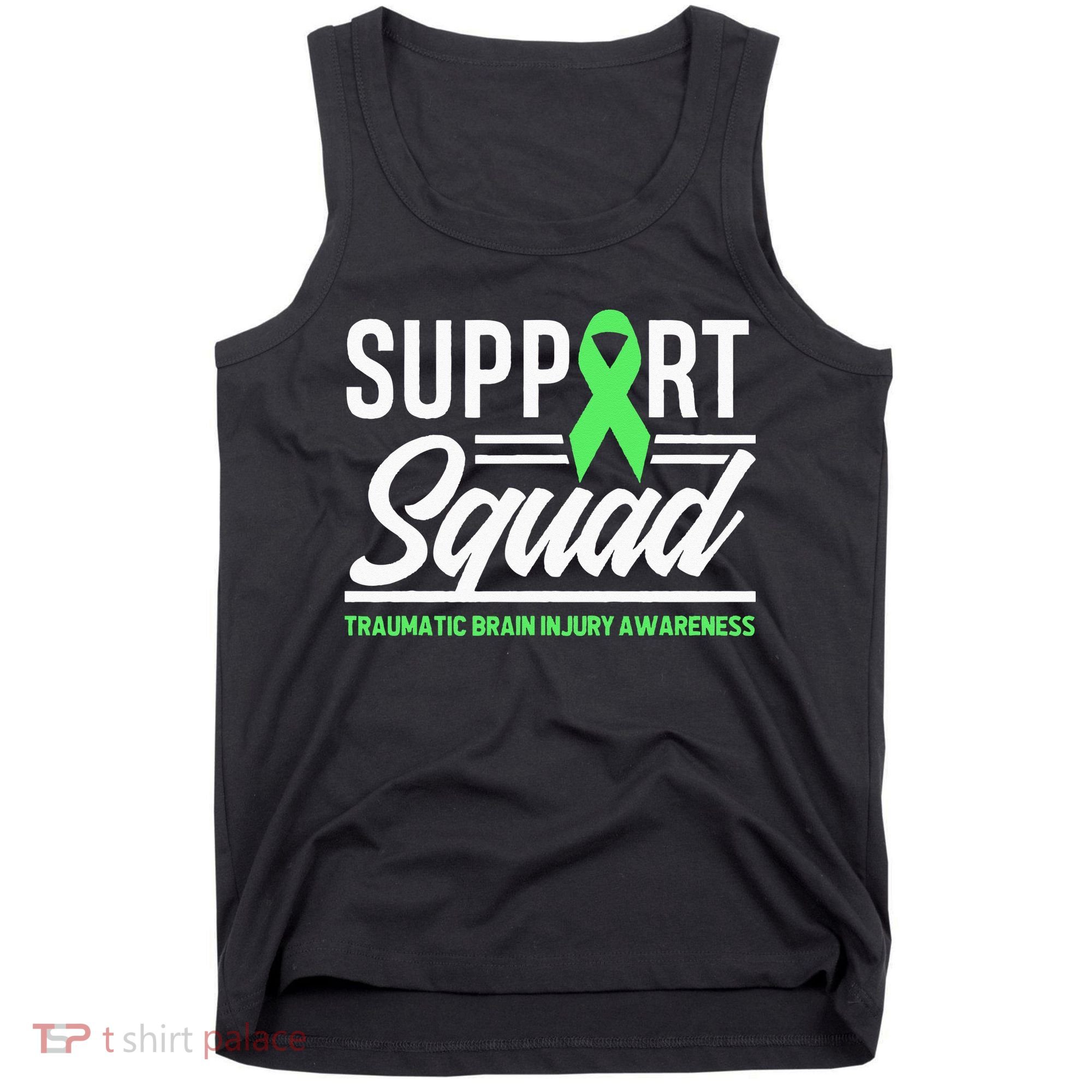 Support TBI Support Squad Traumatic Brain Injury Awareness Tank Top