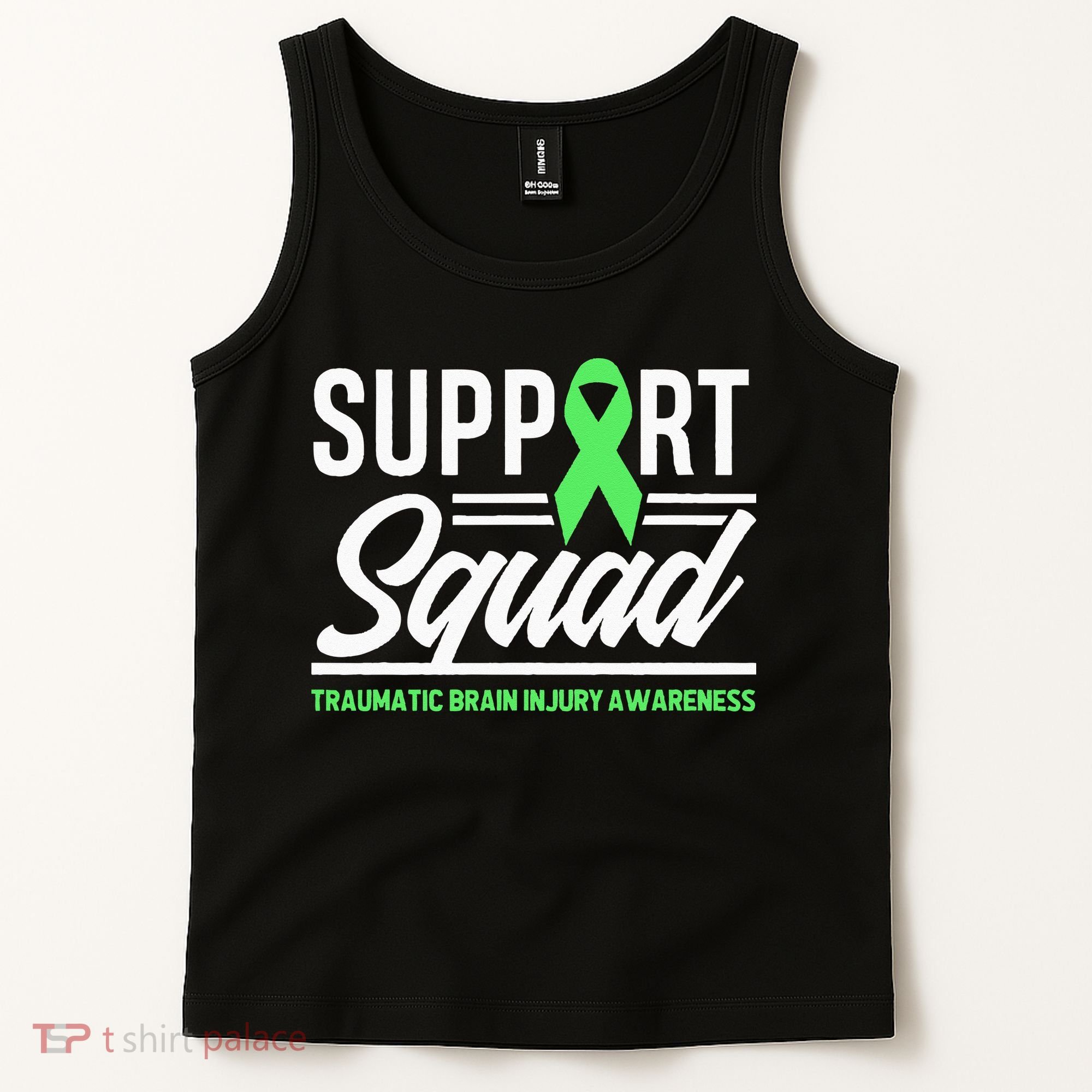 Support TBI Support Squad Traumatic Brain Injury Awareness Tank Top