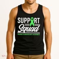 Support TBI Support Squad Traumatic Brain Injury Awareness Tank Top thumb 3