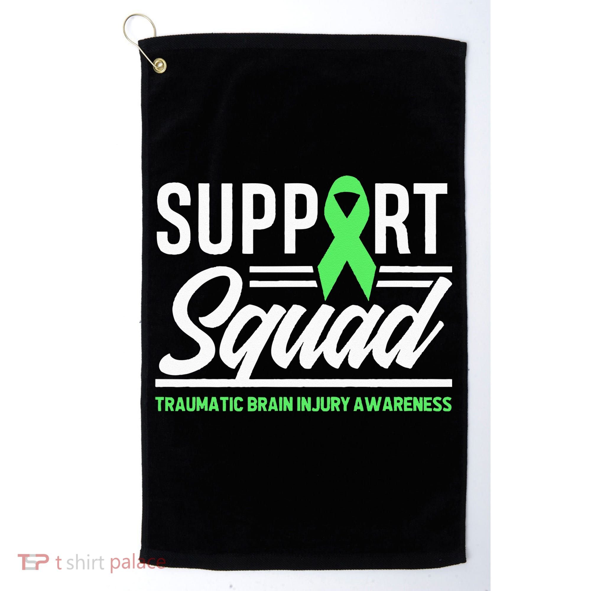 Support TBI Support Squad Traumatic Brain Injury Awareness Golf Towel