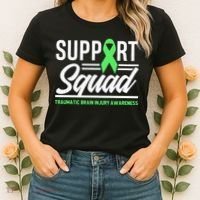 Support TBI Support Squad Traumatic Brain Injury Awareness Women's T-Shirt thumb 2