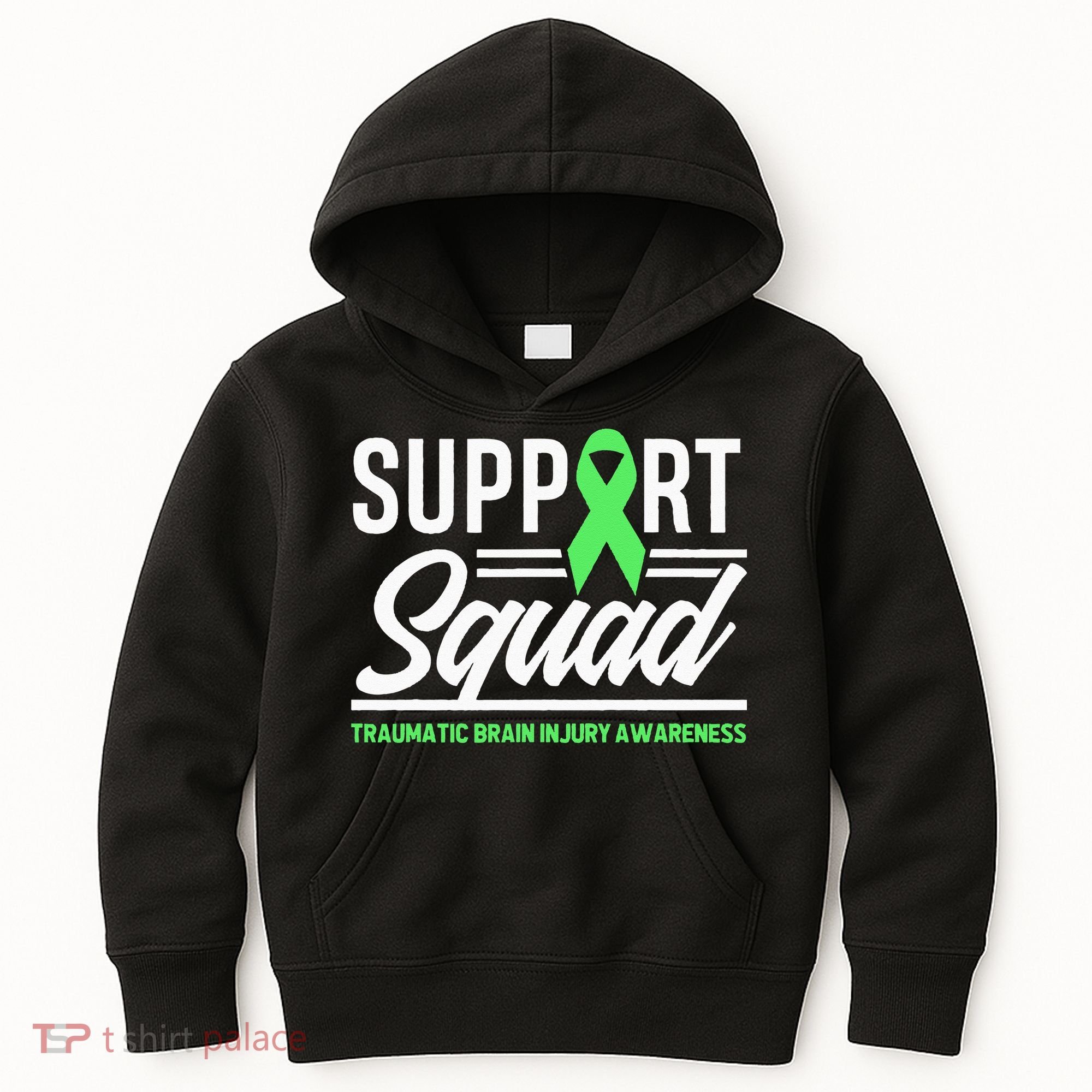 Support TBI Support Squad Traumatic Brain Injury Awareness Kids Hoodie