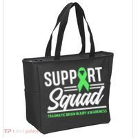 Support TBI Support Squad Traumatic Brain Injury Awareness Tote Bag thumb 2