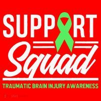 Support TBI Support Squad Traumatic Brain Injury Awareness Santa Hat thumb 1