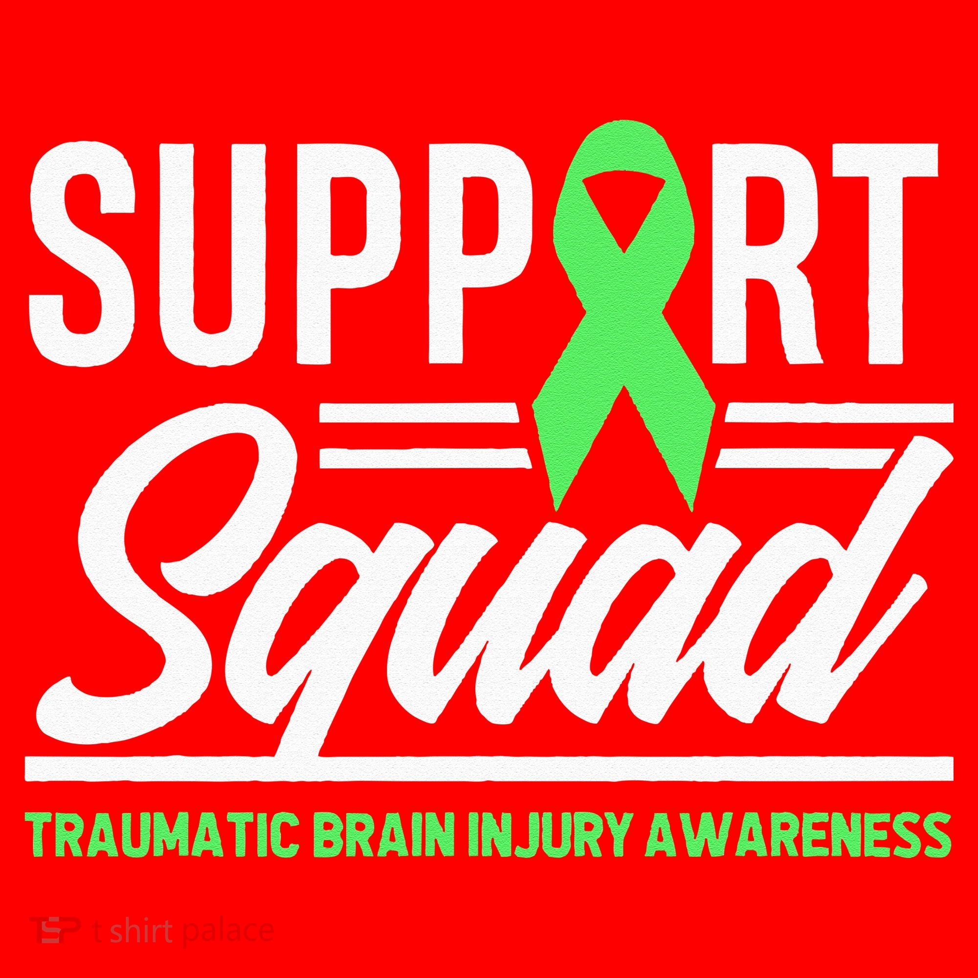 Support TBI Support Squad Traumatic Brain Injury Awareness Santa Hat