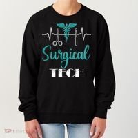 Scrub Tech Surgical Tech Week Technologist Technicians Ekg Cool Gift Women's Sweatshirt thumb 0