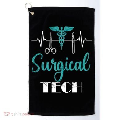 Scrub Tech Surgical Tech Week Technologist Technicians Ekg Cool Gift Golf Towel