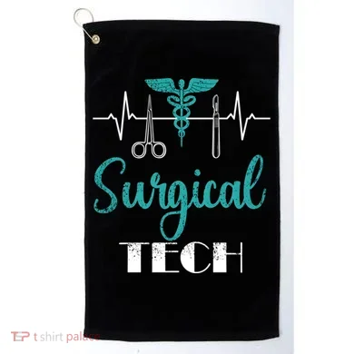 Scrub Tech Surgical Tech Week Technologist Technicians Ekg Cool Gift Golf Towel