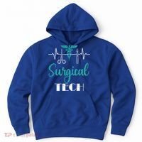 Scrub Tech Surgical Tech Week Technologist Technicians Ekg Cool Gift Hoodie thumb 0