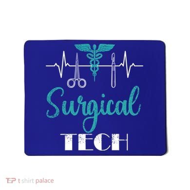 Scrub Tech Surgical Tech Week Technologist Technicians Ekg Cool Gift Mousepad