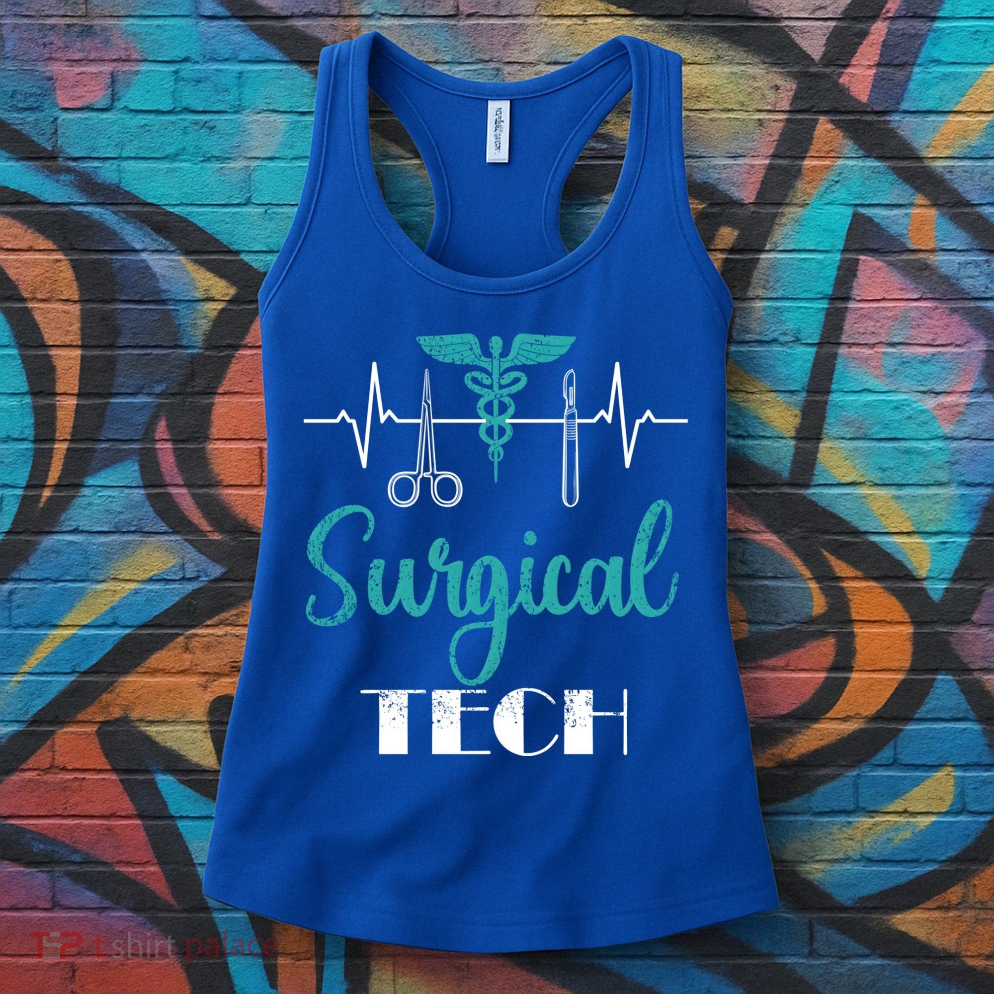 Scrub Tech Surgical Tech Week Technologist Technicians Ekg Cool Gift Women's Tank Top