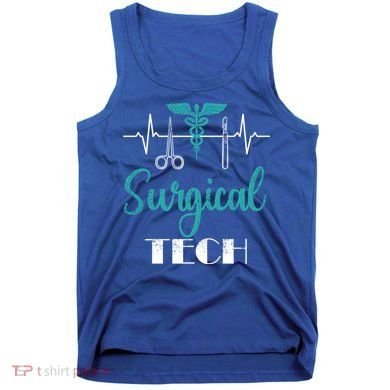 Scrub Tech Surgical Tech Week Technologist Technicians Ekg Cool Gift Tank Top