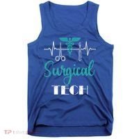 Scrub Tech Surgical Tech Week Technologist Technicians Ekg Cool Gift Tank Top thumb 0